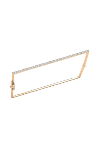 14 Ayar Altın 0.45 Karat Pırlanta Kare Kelepçe Bileklik Rose Gold