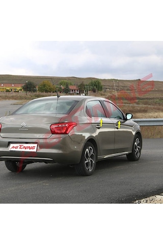 Peugeot 301 Krom Cam Çıtası Tk 2012 Üzeri 4Prç Paslanmaz Çelik N11.5637