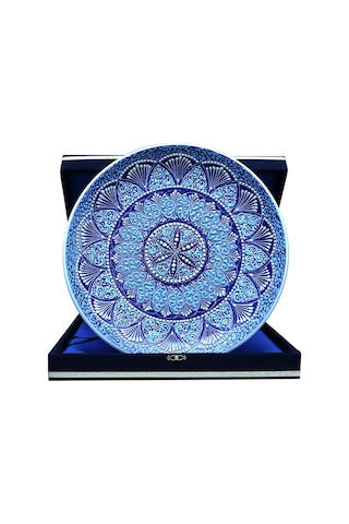 E38 El İşçiliği Çini Tabak - 30 Cm - 6526