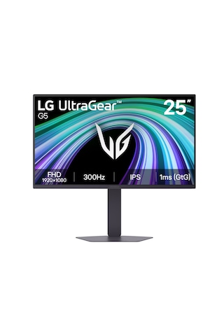 Lg 25g550b-b 25" Ultragear G5 1ms Gtg 300hz 2xhdmı+display Hdr 10 G-sync Freesync Ips Panel Fhd Pivot Oyun Monitörü