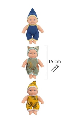 Et Bebek 15 Cm : Desenli Tulum Ve Uyumlu Şapka İle 4lü Eğlenceli Eğitici Oyun Set