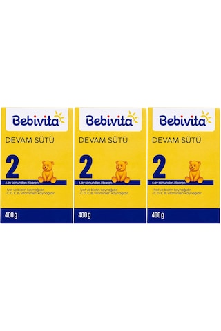 Bebivita 2 Bebek Sütü 400 G 3'lü Set