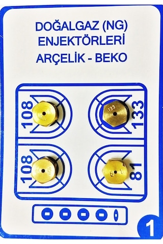 Doğalgaz Enjektör Ocak Dönüşüm Set 7 Lik - 298819307