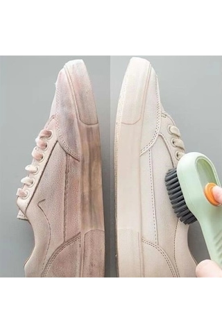 Deterjan Hazneli Çok Amaçlı Ayakkabı Ve Bot Temizleme Fırçası - Pratik Yıkama Fırçası Çok Renkli