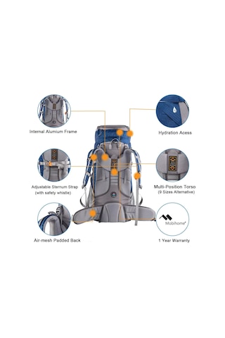 Mobihome Hiking Sırt Çantası 60 Litre