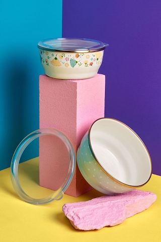 Mypskb-0005 Miss Betty 14-16 Cm 2'li Emaye Saklama Kabı 001