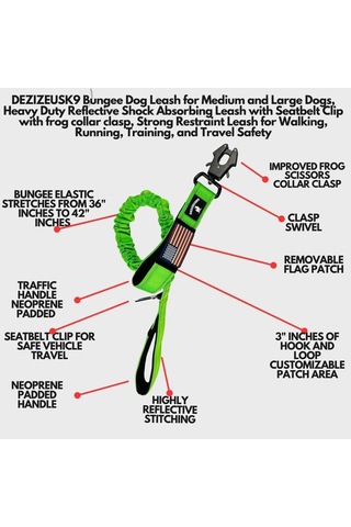 Ağır Hizmet Köpek Tasma Bungee - Araba İçin Köpek Emniyet Kemeri Yansıtıcı Eğitim Tasması Çeken Köpekler İç