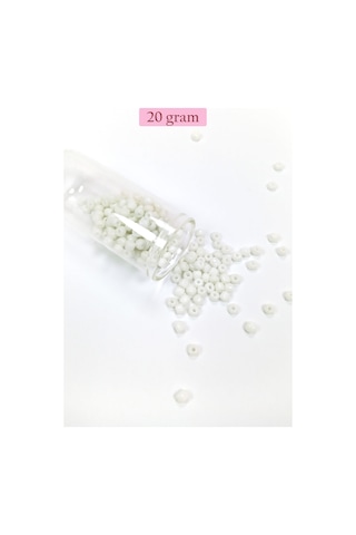 Dökme Cam Kum Boncuk Büyük Boy 6/0 4 Mm - 4 Renk - Toplam 80 Gram - Bnc408