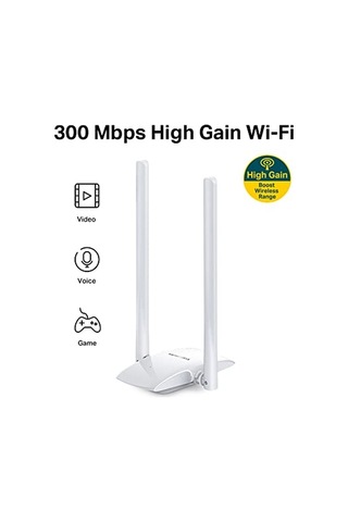 Mercusys Mw300uh, 300mbps Yüksek Kazançlı Kablosuz Usb Adaptörü