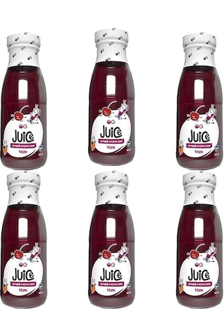 OG natural 6'lı Organik Vişne Suyu 250 Ml Kırmızı Meyve