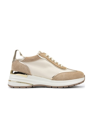 Tamer Tanca Kadın Hakiki Deri Pudra Sneakers & Spor Ayakkabı 298 7095 Bn Ayk Y26 Pdr Suet/bej/gold