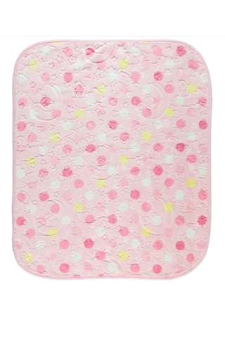 Yumuşak Kabartmalı Bebek Battaniyesi 100x120 CM Arabada ve Yatakta Kullanıma Uygun Pembe