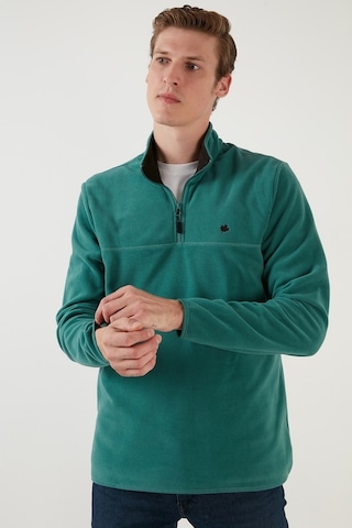 Buratti Slim Fit Anti-Pilling Tüylenme Yapmayan Bato Yaka Kışlık Şardonlu Erkek Polar 5906001 Benetton