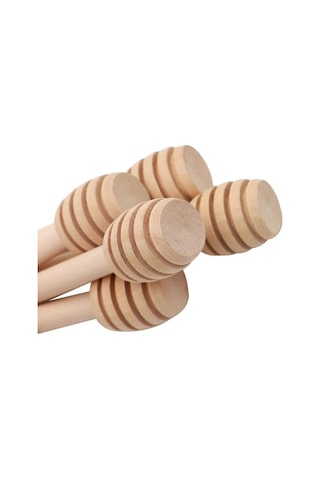 Balkaşığı 6.5 Cm Mini Boy Doğal Kanallı Damlatmaz Ekolojik Sağlıklı Mutfak Gereci Ahşap Bal Kaşığı
