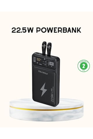 Northcity Hızlı Şarj 10000 Mah Powerbank Dahili Kablo İle Kesintisiz Enerji Diğer