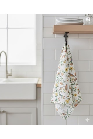Cath Kidston Desenli Mutfak Kurulama Bezi 1-adet Bej