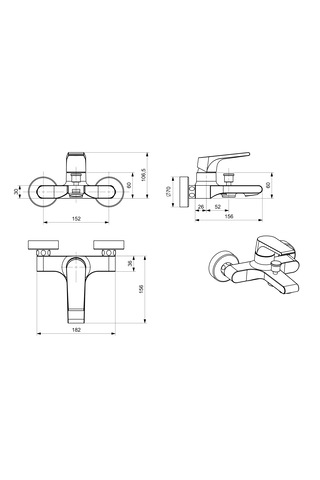 Stormm Banyo Bataryası Krom