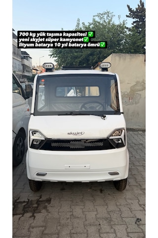 Skyjet Super Kamyonet Super Truck 4 Tekerli Elektrikli Taşıma Aracı Beyaz