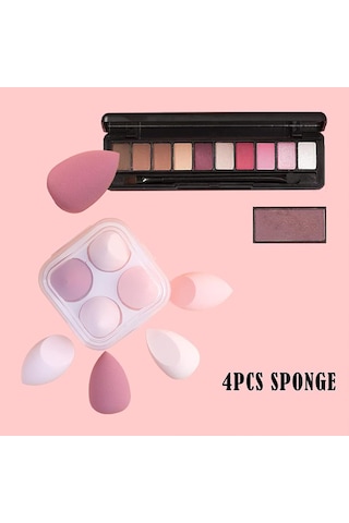 Parça Kuru Ve Islak Kullanım Makyaj Süngeri Seti Blender Güzellik Fondöteni Karıştırma Süngeri Sıvı, Krem Ve Pudra İçin Yumurta Süngeri İle