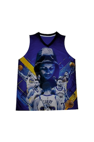 Stephen Curry Basketbol Forma Mavi