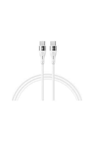 Recci Rs11cc Type-c To Type-c Pd Hızlı Şarj Özellikli Data Ve Şarj Kablosu 65w 1m Beyaz