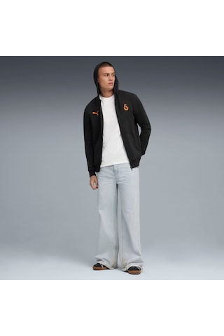 Puma Galatasaray Ftblessentıals Erkek Kapüşonlu Ceket 782910 11 Siyah