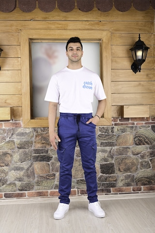 Black Steel Quıts Kıds Bel Ve Paça Lastikli Yanları Kargo Cep Erkek Pantolo