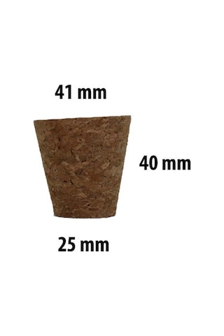 Cam Süt Şişesi Için Mantar Tıpası 41X25X40 Mm 1 Adet