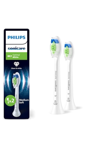 Philips Sonicare HX6062/87 - Optimal White - Sonic Şarjlı Diş Fırçası Yedek Başlıkları - 2'li Beyaz