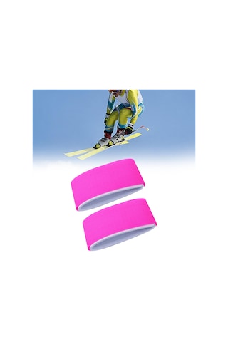 Suntek 2x Kayak Askıları, Sargıları Kravatları, Ekipmanını Gül Kırmızısı Pembe