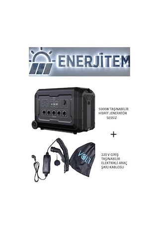 Elektrikli Araç Paket 2 , 5 Kw 5000 W Sessiz Hibrit Jeneratör