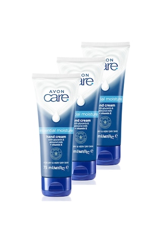Avon Care Gliserin Ve Badem Sütü İçeren Yoğun Nemlendirici El Kremi 3 x 75 ML