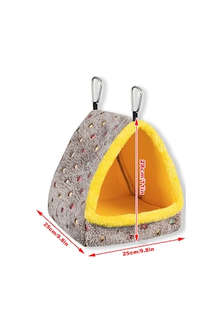 Leezsing Kuş Evi Kuş Yataklığı Kışın Papağan Gine Domuzu Çinçilya Kirpi İçin Kafes Peluş