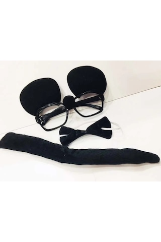 Veraura Lifestyle Mickey Mouse Gözlüğü Papyonu Kuyruğu Seti Çok Renkli 83639360