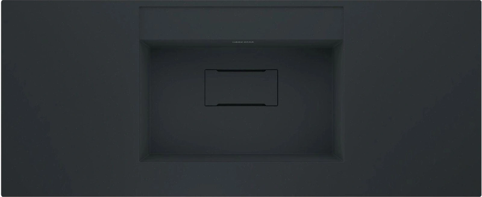 Real Stone Flatstone 70x50 Siyah Etajerli Granit Banyo Lavabosu Siyah