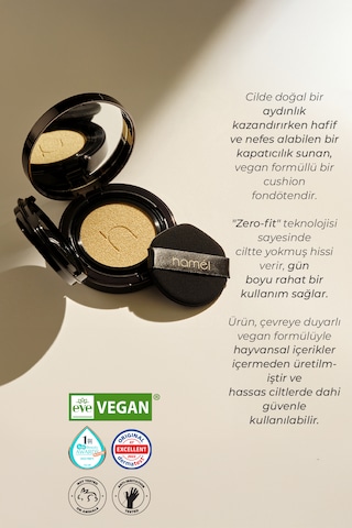Zero Fit Cushion Kore Fondöten Spf50+ Pa+++ Refill X2 12g Sand