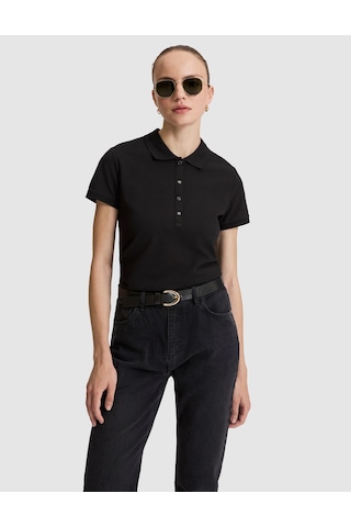 Pierre Cardin Kadın Siyah Tişört Basic 50325456-vr046