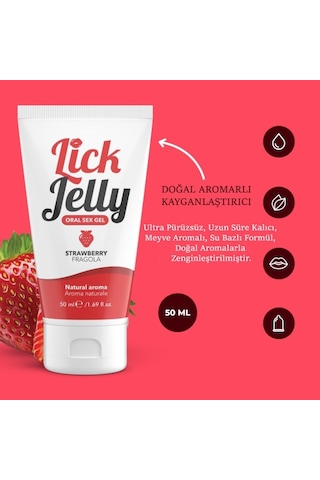 İntimateline Lick Jelly Natural Çilek Aromalı 50 Ml Oral Jel