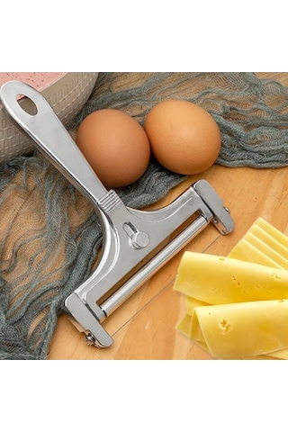 Createtech Ayarlanabilir Kalınlık Peynir Dilimleyici, Tereyağı Kesici, Paslanmaz Çelik Tel Kazıyıcı Diğer