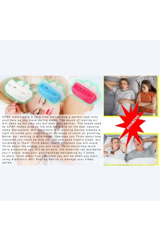 Hangfox Silikon Uyku Uyku Destek Aleti: Akıllı Solunum Engeli Giderici, Mavi Renk, 4-6 Saat Kullanim Süresi