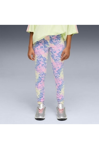 Puma Çocuk Tayt Aop High Waist Çok Renkli