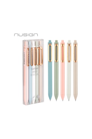 Nusıgn Jel Kalem 0.5 Mm İnce Uç Pürüzsüz Yazı Kalemi Çok Renkli
