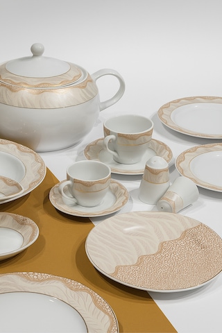 Güral Fodis Güral Porselen 84 Parça Yemek Takımı Açık