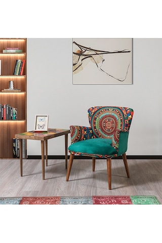 Hermes Çay Seti 2 Tekli Koltuk+Sehpa (Salon, Balkon, Cafe Ofis)
