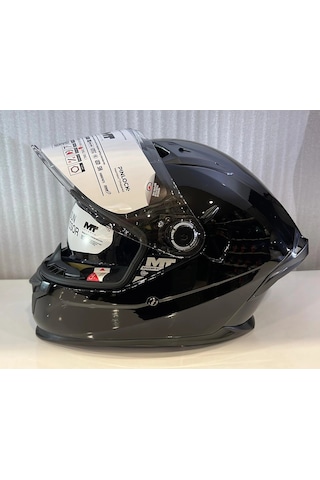 Mt Helmets Braker Sv Pure A1 Kapalı Kask Parlak Siyah