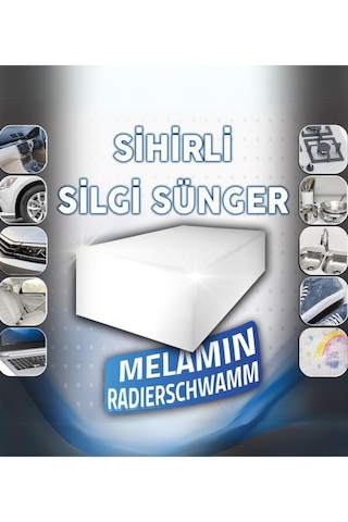 Yeni Nesil Temizlik Süngeri - 3 Adet, Silgi Sünger 3'lü Set Nano