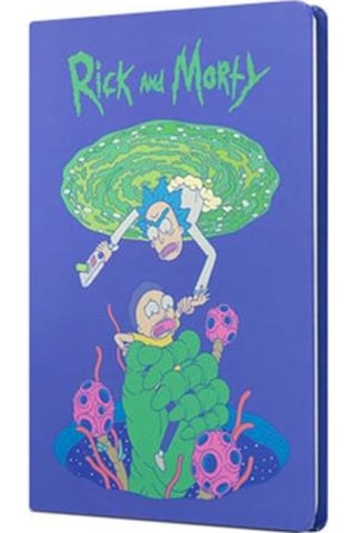 Mabbels Sert Kapak Butik Defter Rick And Morty Mor 80 YP 15x21 DFT-388081 Mor
