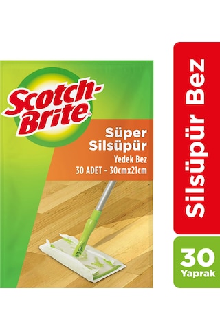 Scotch Brite Sil Süpür Q600 Paspas Yedek Bez 30'lu 21 x 30 CM