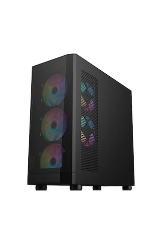 1st Player Fd5-m Siyah 600w 80+ Argb 4x12cm Fan Temperli Cam Mesh Usb 3.0 M-atx Kasa