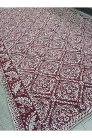 Savan Dokuma Halı Örtüsü 4m² 170 240 Kale Bordo4 Bordo